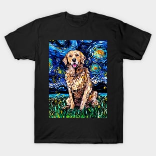 Golden Retriever Night T-Shirt